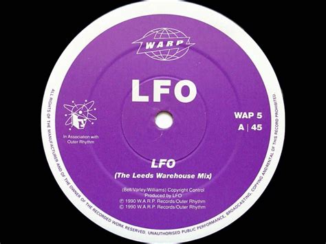 Lfo Lfo Warp Records 1990 Record Label Logo Records Music Record