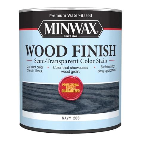 Minwax Wood Finish Water Based Classic Navy Interior Stain 1 Quart In
