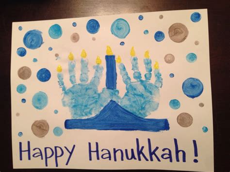 Hanukkah Menorah Handprint Art Hanukkah Art Hanukkah Crafts