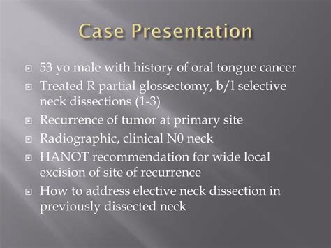 Ppt Role Of Sentinel Lymph Node Biopsy In Head And Neck Cancer