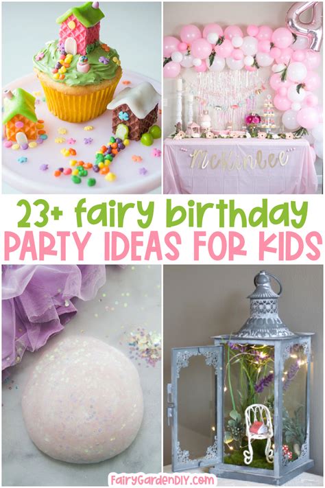 23 Fairy Birthday Party Ideas For Kids Fairy Garden Diy