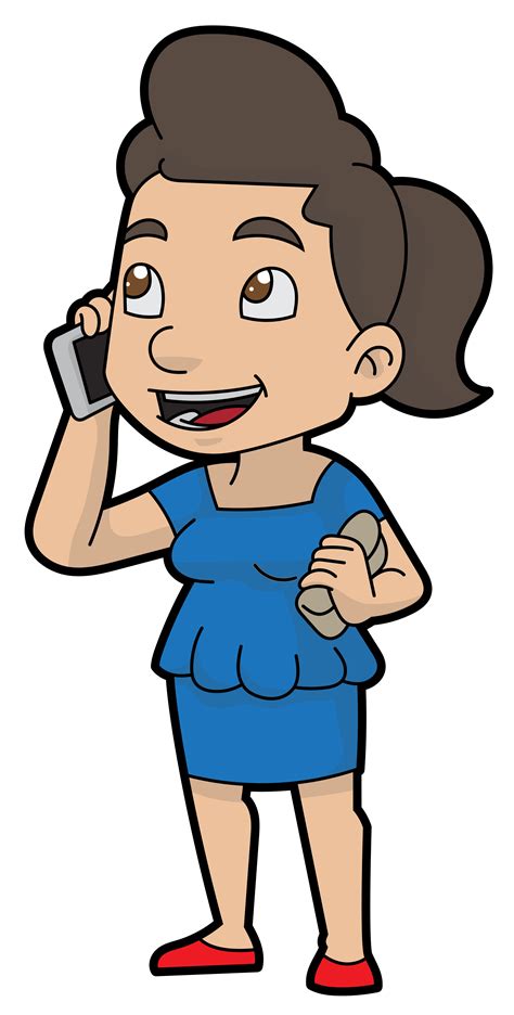 Cartoon Phone Call Clip Art