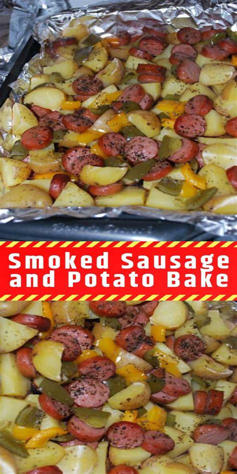 Makes 8 servings, divide into 8 equal servings Smoked Sausage and Potato Bake - Laura Recipes | Sausage ...