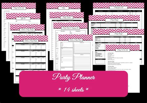 Sweet16partyplannerprintable Birthday Party Planning Checklist