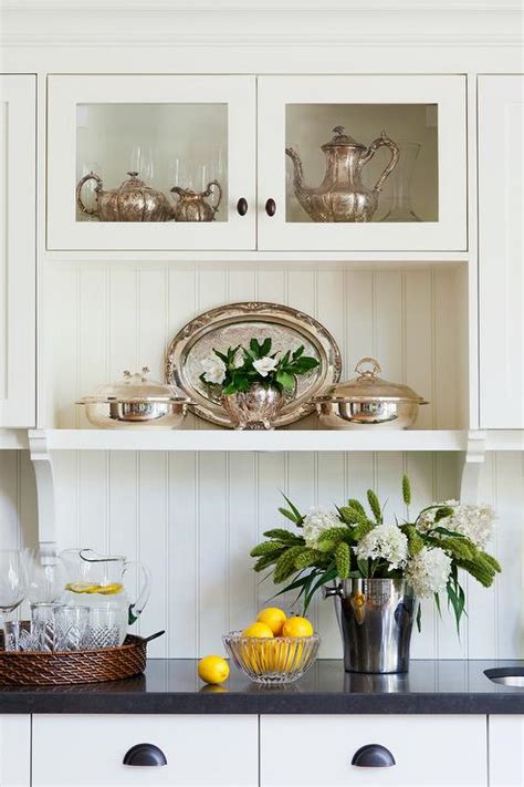 Dove was best with the cabinets. Off White KItchen Cabinets with Vintage Bronze Cup Pulls ...