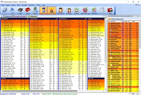 After your fantasy football draft is complete, analyze your team for strengths and weaknesses. Fantasy Football Draft Software