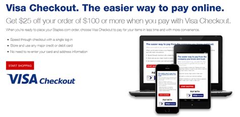 Colorado, maryland, and texas customers: Staples Visa Checkout: Get $25 Off $100 Purchase - Hustler Money Blog