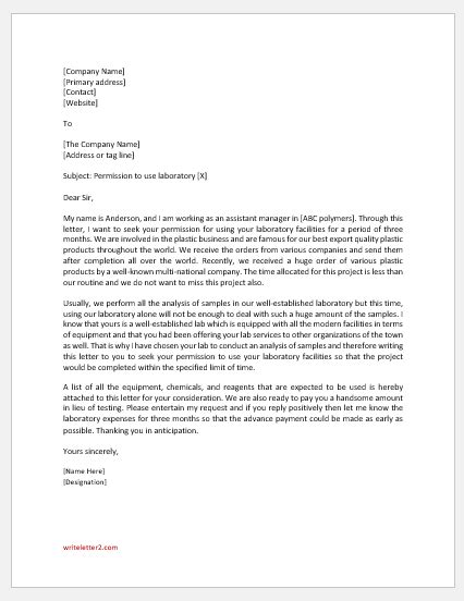 Are you making multiple copies of an article for use in a how to contact a copyright owner for permission. Letter of Permission to Use Laboratory | writeletter2.com
