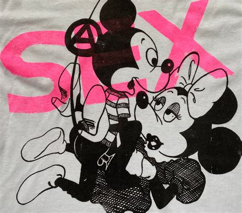 Punk Mickey Minnie Mouse Sex Tshirt Seditionaries Cartoon Etsy