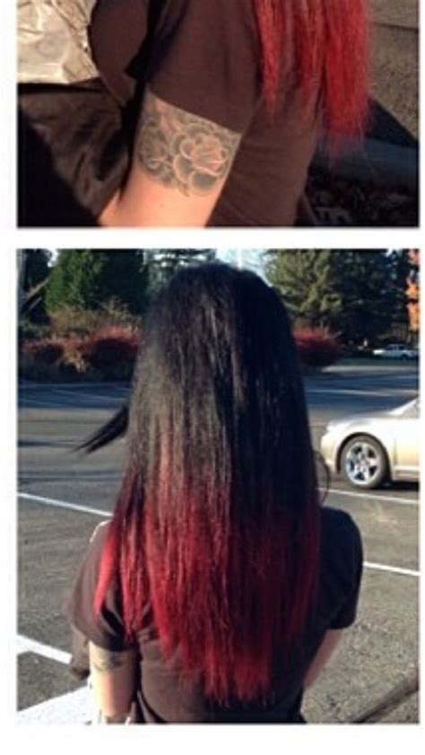 Balayage hair painting creates a subtle and beautiful variation in the color and tone of your hair. #ombre #red #black #hair #tattoos | Beauty, Hair styles, Hair