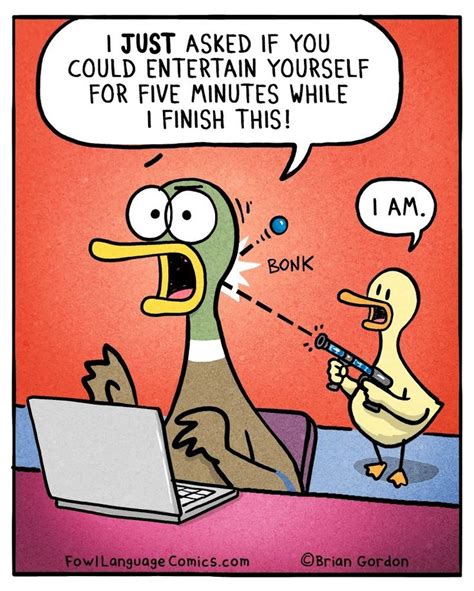 Just Five Minutes Fowl Language Comics Motherhood Funny Funny Mom