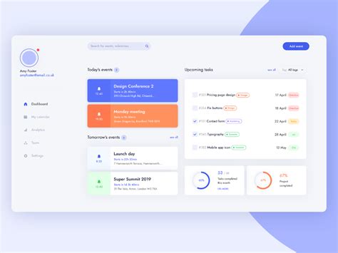 Task Management Dashboard By Maria Wasik On Dribbble Dashboard