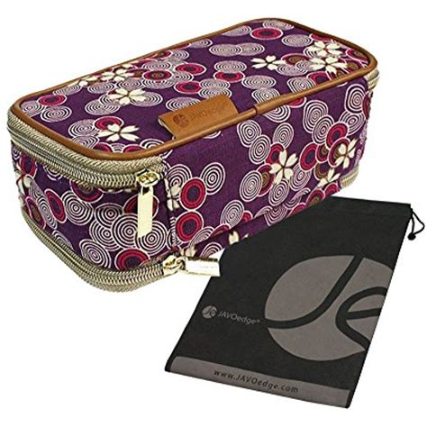 Double Sided Cosmetic Fabric Toiletry And Jewelry Bag Travel Organizer 8 L X 45 H X 35 W