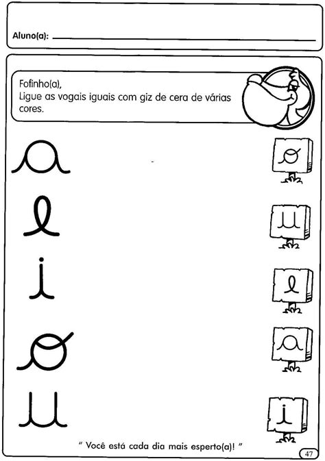 Atividades Com Vogais Para Alfabetização Imprimir