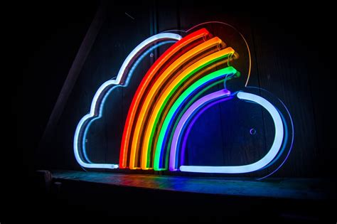 Cloud Rainbow Led Sign Neon Mfg