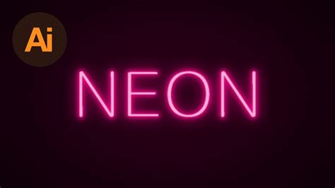 Learn How To Create A Neon Text Effect In Adobe Illustrator Dansky