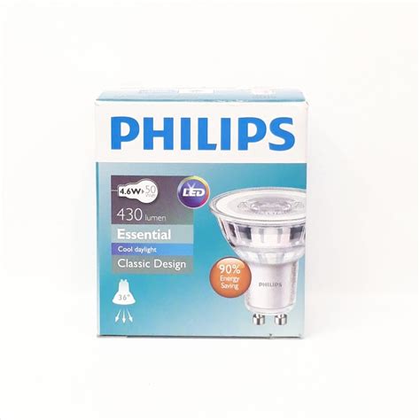 Available in a broad range of colors and sizes, including soft white or daylight plus for extra brightness. Philips Essential LED Spot GU10 4.6w Cool Daylight - Zener ...