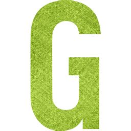 Green fabric letter g icon - Free green fabric letter icons - Green fabric icon set