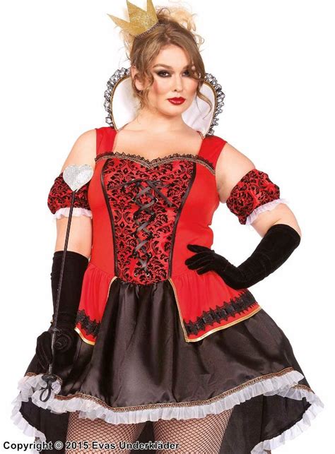 queen costume dress lacing ruffle trim stay up collar plus size in 2021 plus size costume