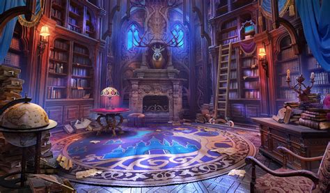 Library By Dj Bekas Fantasy Rooms Fantasy Shop Fantasy Art Landscapes