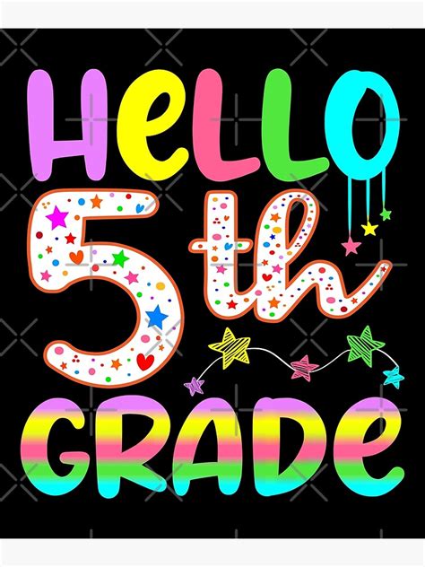 Hello 5th Grade Welcome Back To School Fifth Grade Teacher Fifth