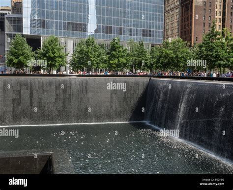 Wtc Footprint Memorial Pools Reflecting Absence At The The National