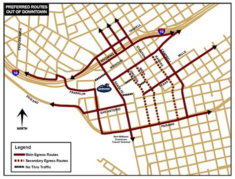 The City Of El Paso Wants You Ready For Opening Day Downtown Map And Info