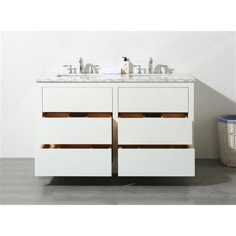 Within bathroom vanities with double sinks, check out our modern, transitional and classic style options. Stufurhome Lang 56 Inch White Double Sink Bathroom Vanity ...