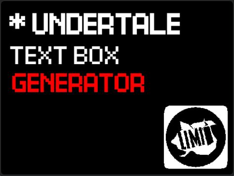 You can download the images and share on your social media profiles. A project i made a while ago, Undertale Text Box Generator ...