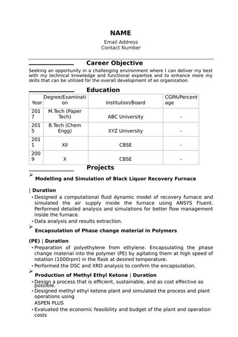 Ability to maintain existing software applications and develop new ones. 32+ Resume Templates For Freshers - Download Free Word Format | Job resume format, Job resume ...