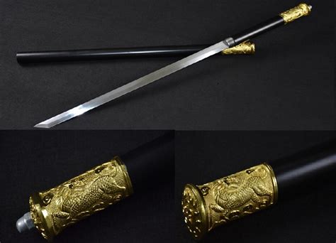 Handmade Full Tang Stick Sword Katana 1075carbon Steel Blade Ebony
