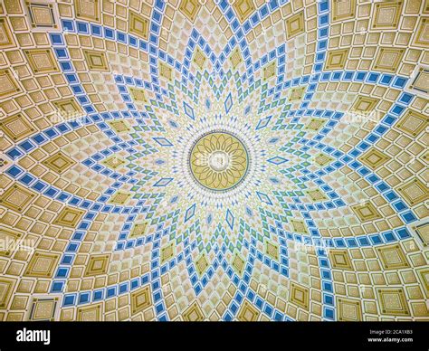 Interior Of Turkmenbashi Ruhy Mosque Hi Res Stock Photography And