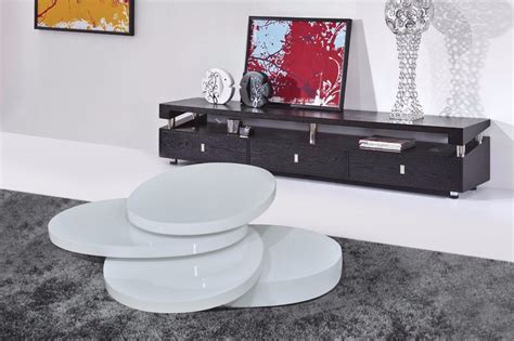 China Popular Living Room Modern White Mdf Coffee Table