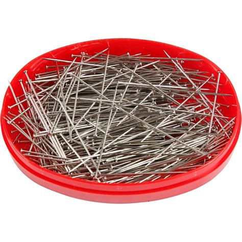 Epingles à Tête Argentées Longueur 32 Mm Environ 400 Pcs Epingle