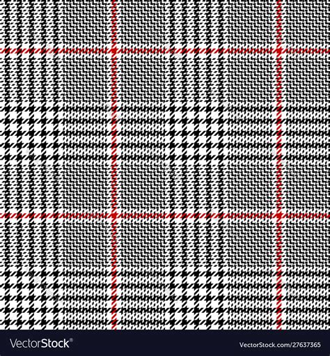 Classic Glen Check Plaid Pattern Royalty Free Vector Image