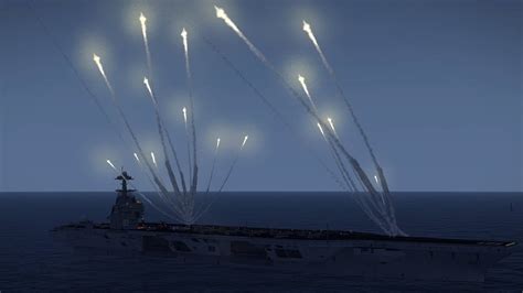 Arma 3 Anti Air Missile System Sam In Action Aircraft Carrier