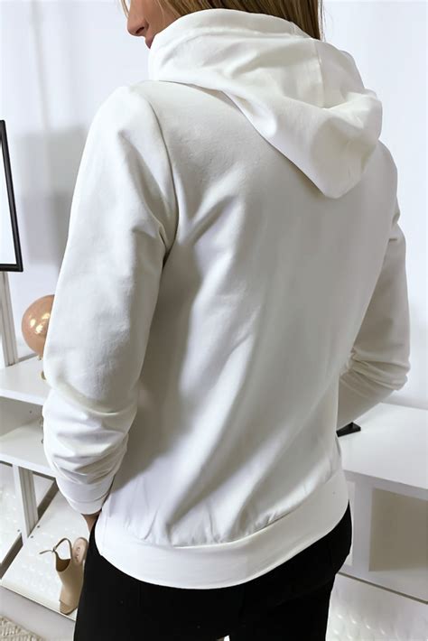 Witte Sweatshirt Trui Met Tik Tok Logo