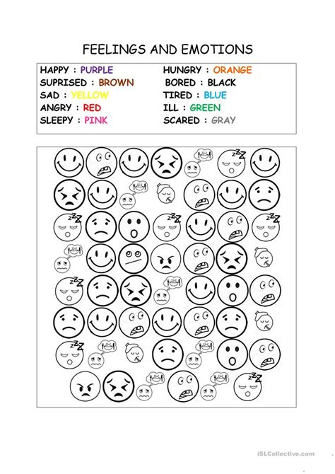 Feelings And Emotions Worksheet For Young Learners Worksheet Free Esl