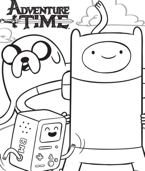 Adventure Time Printable Coloring Pages Printable Blank World