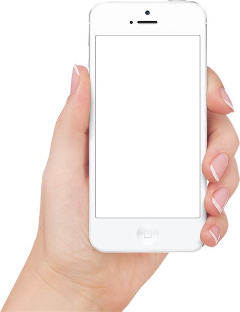 Apple Iphone In Hand Transparent Png Image