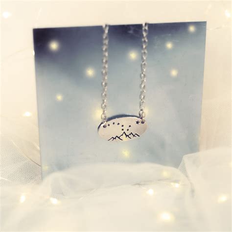 big dipper necklace matte silver by daphne lorna montana t corral