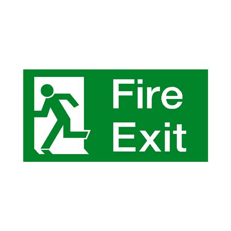 Fire Exit Sign Left Safety Uk