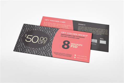 It's two types of backgrounds is its another asset. Gift Voucher Mockup | www.idesignstudio.net