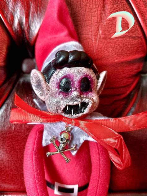 Creepy Elf Doll Horror Decor Christmas Elf Horror Doll Etsy