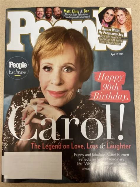 People Magazine April 17 2023 Carol Burnett Cover Matt Damon Ben