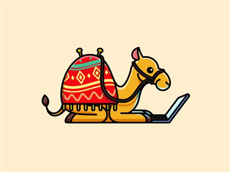 Camel Working On Laptop By Alfrey Davilla Vaneltia On Dribbble