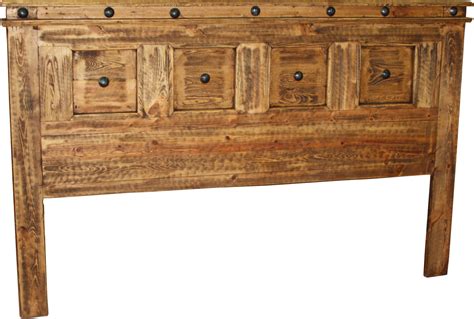 francis king headboard  durango trail rustic furniture