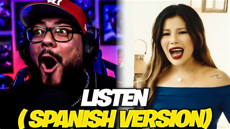 Katrina Velarde Oye Listen Spanish Version Reaction Youtube