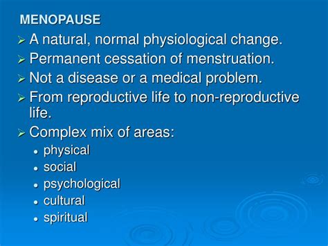 Ppt Menopause Powerpoint Presentation Free Download Id
