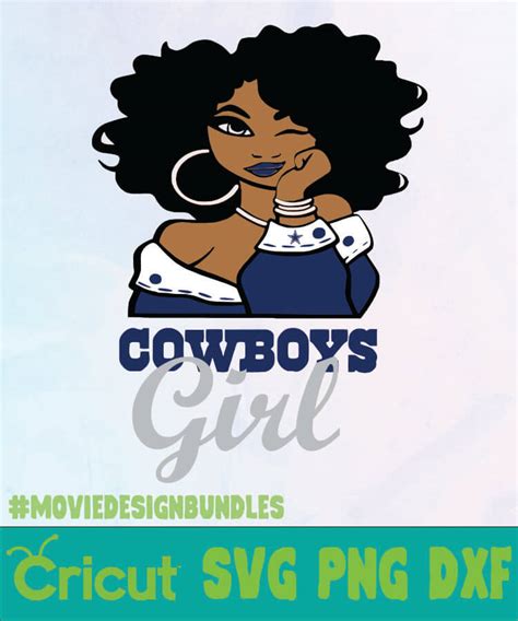 Cowboys Girl Logo Nfl Svg Png Dxf Movie Design Bundles